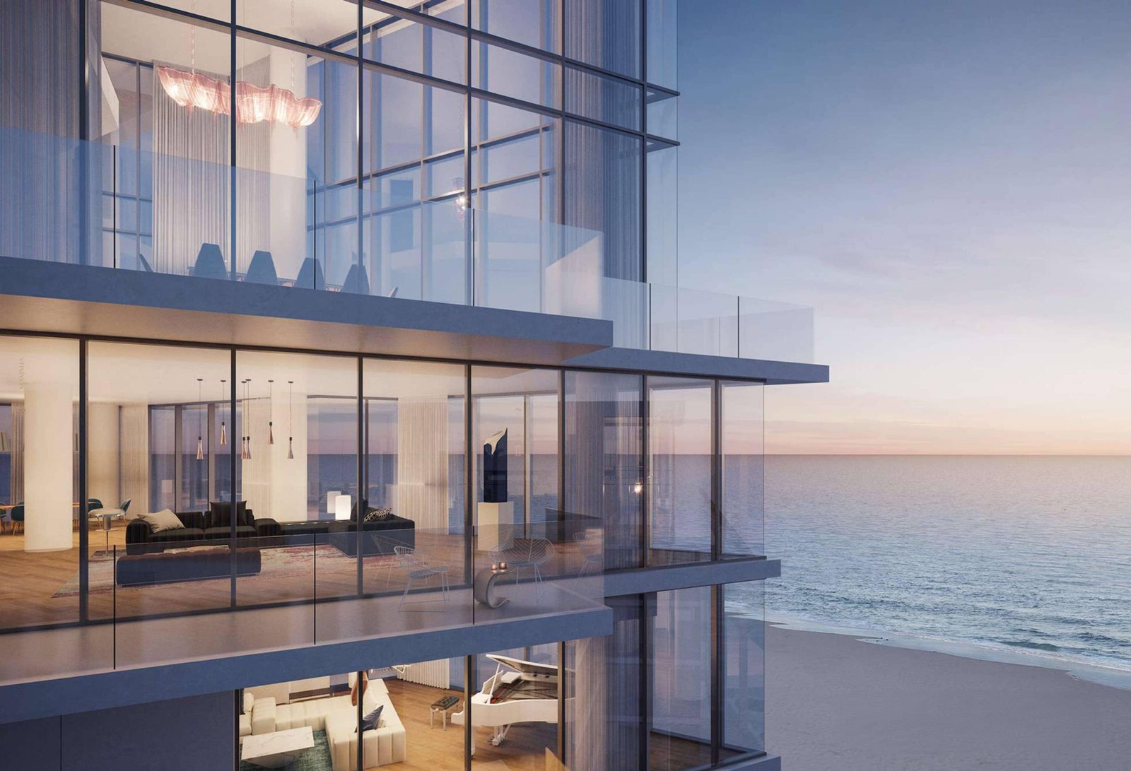 Modern interiors of Mamsha Al Saadiyat apartments with sea-facing balconies and open layouts
